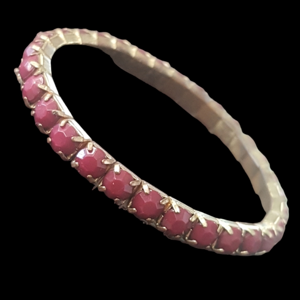 Bracelet, Ruby Simulation Tennis Style, - image 2